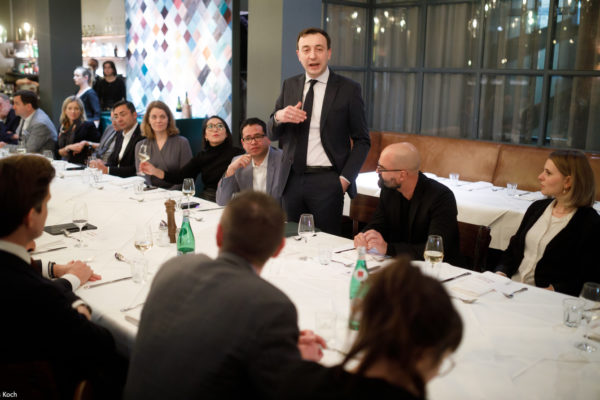 Politischer Salon von MSL mit Paul Ziemiak am 12.02.20 in Berlin in der Schnitzelei MItte. / Foto: Tobias Koch (www.tobiaskoch.net)